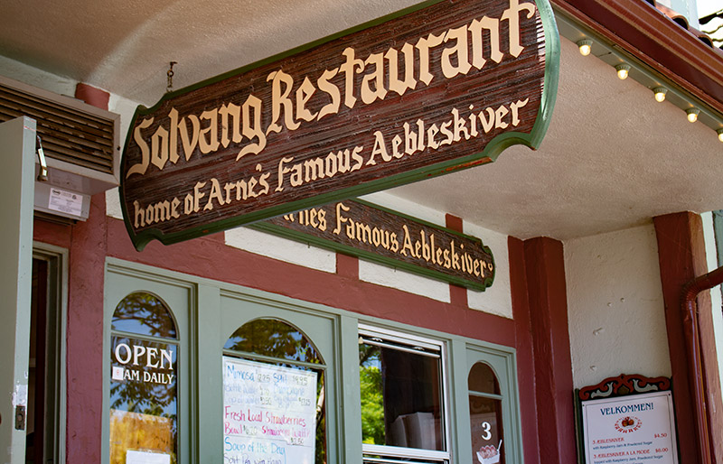 Solvang Restaurant sign