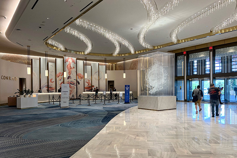 resorts world conrad hotel lobby